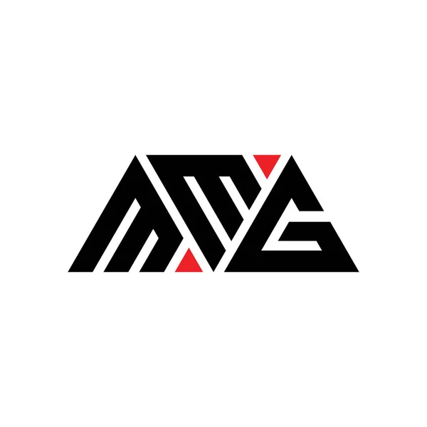 Diseño Logotipo Letra Triángulo Mmg Con Forma Triángulo Monograma Diseño — Archivo Imágenes Vectoriales