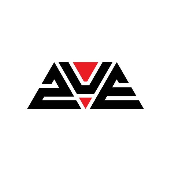 Diseño Logotipo Letra Triángulo Zue Con Forma Triángulo Monograma Diseño — Archivo Imágenes Vectoriales
