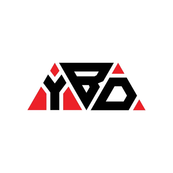 Diseño Logotipo Letra Triángulo Ybd Con Forma Triángulo Monograma Diseño — Vector de stock
