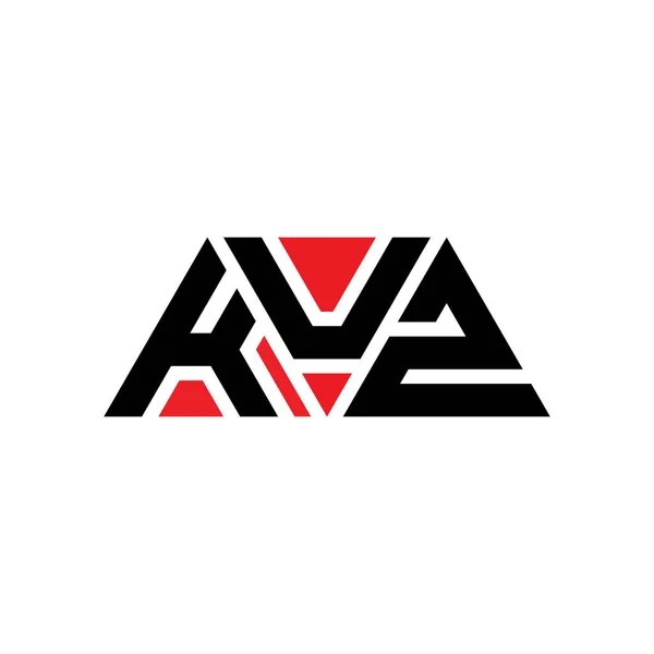Diseño Del Logotipo Letra Del Triángulo Kuz Con Forma Triángulo — Archivo Imágenes Vectoriales