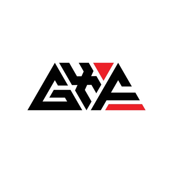 Gxf Driehoekige Letter Logo Ontwerp Met Driehoekige Vorm Gxf Driehoekig — Stockvector