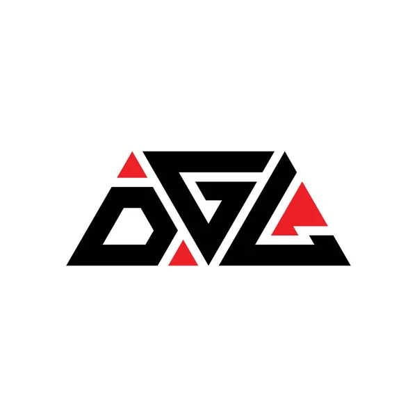 Návrh Trojúhelníkového Písmene Dgl Trojúhelníkovým Tvarem Dgl Trojúhelník Logo Design — Stockový vektor