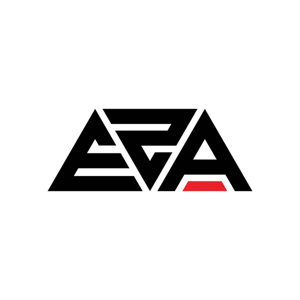 Eza Driehoekig Logo Met Driehoekige Vorm Eza Driehoekig Logo Ontwerp — Stockvector