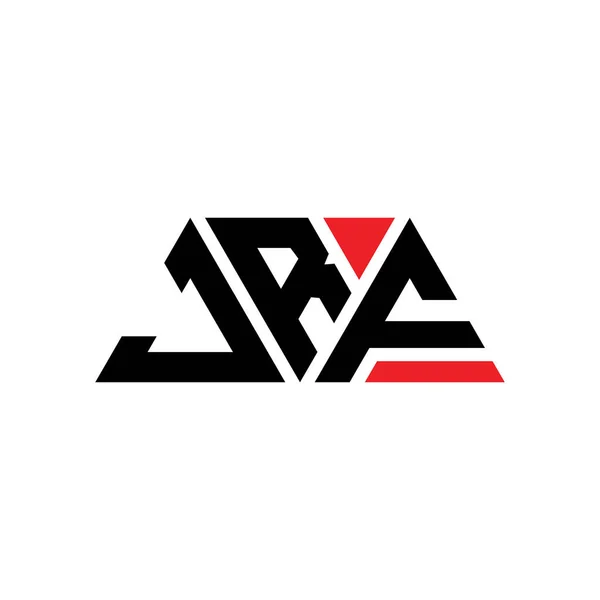 Diseño Del Logotipo Letra Del Triángulo Jrf Con Forma Triángulo — Archivo Imágenes Vectoriales
