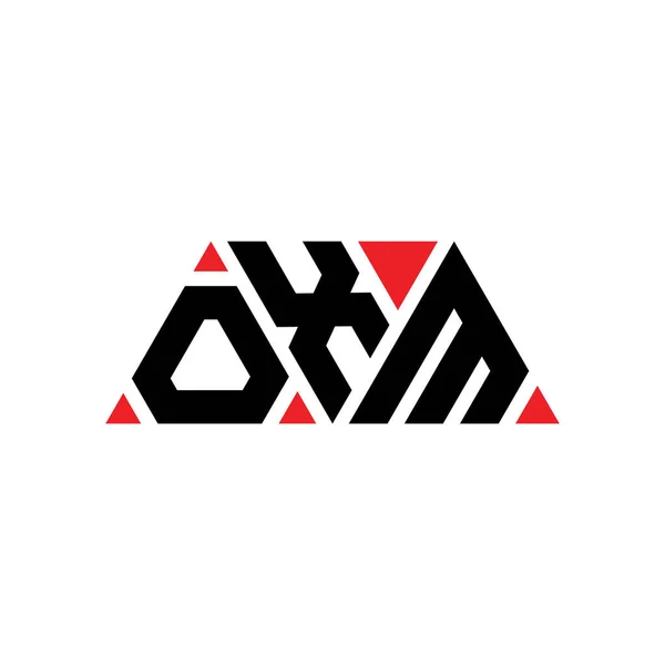 Logo Trójkątnej Litery Oxm Kształcie Trójkąta Monografia Logo Trójkąta Oxm — Wektor stockowy