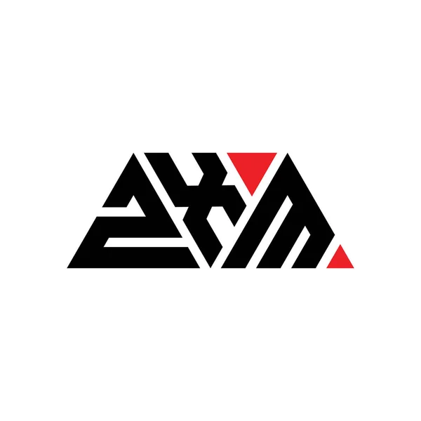 Zxm Triangel Bokstav Logotyp Design Med Triangel Form Zxm Triangel — Stock vektor