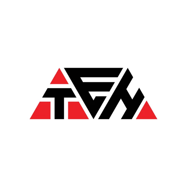 Diseño Del Logotipo Letra Triángulo Teh Con Forma Triángulo Diseño — Archivo Imágenes Vectoriales