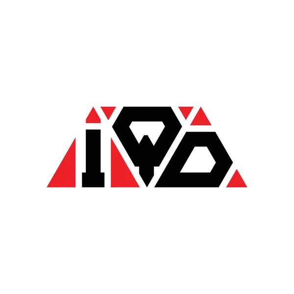 Iqd Triangel Bokstav Logotyp Design Med Triangel Form Iqd Triangel — Stock vektor