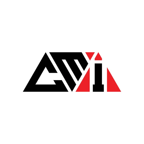 Cmi Dreieck Buchstabe Logo Design Mit Dreieck Form Cmi Dreieck — Stockvektor