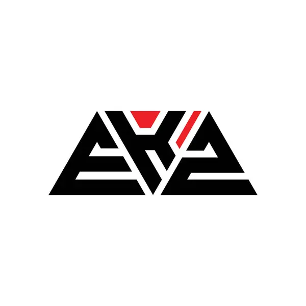Ekz Driehoekig Logo Met Driehoekige Vorm Ekz Driehoekig Logo Ontwerp — Stockvector