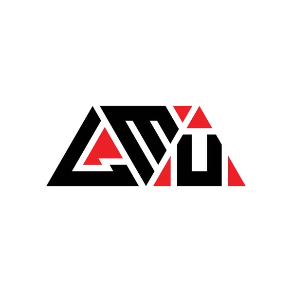 Lmu Dreieck Schriftzug Logo Design Mit Dreiecksform Lmu Dreieck Logo — Stockvektor