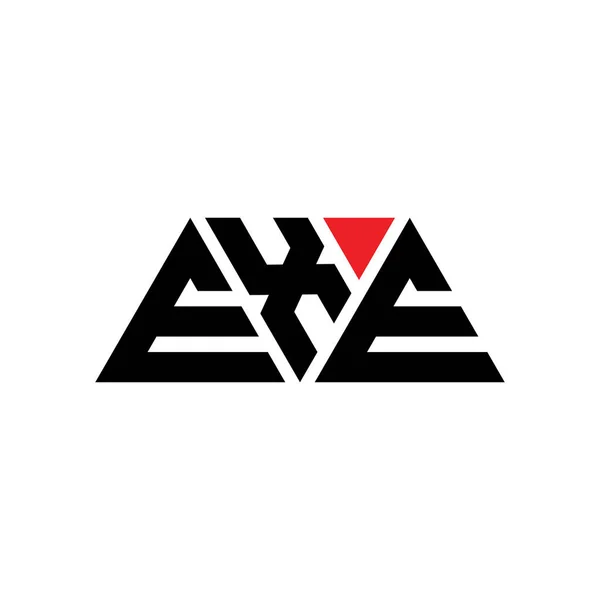 Exe Driehoekig Logo Met Driehoekige Vorm Exe Driehoekig Logo Ontwerp — Stockvector