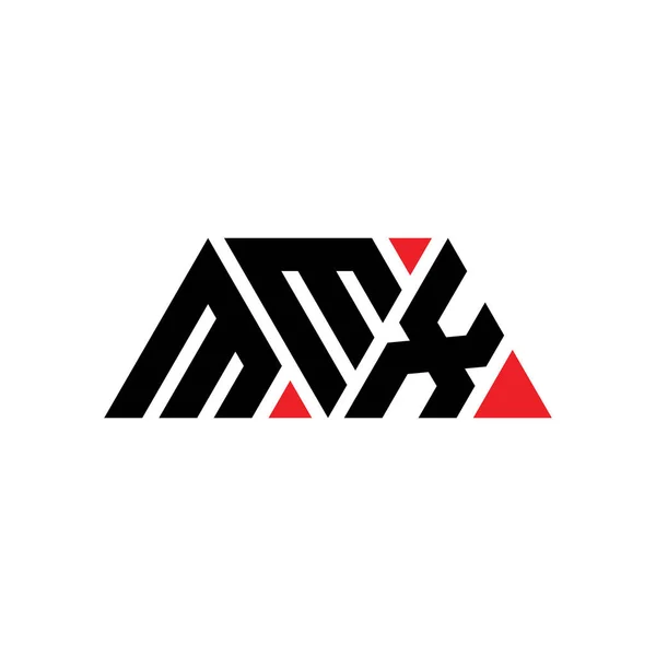 Mmx Triangle Lettre Logo Design Avec Forme Triangle Mmx Logo — Image vectorielle