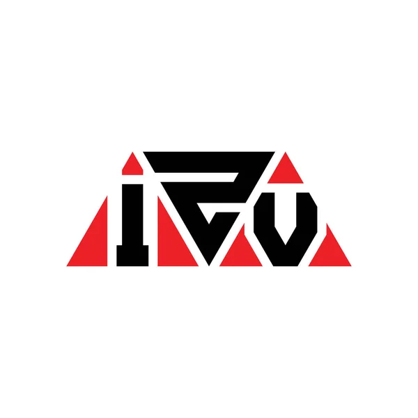 Izv Triangolo Lettera Logo Design Con Forma Triangolo Monogramma Progettazione — Vettoriale Stock