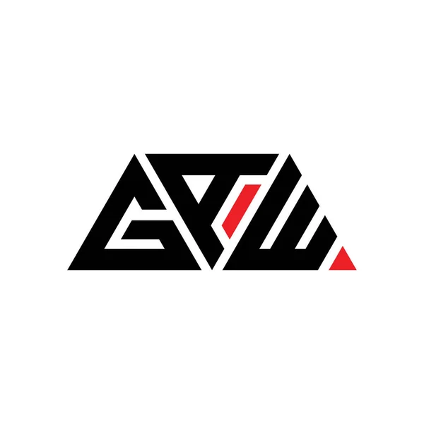 Gaw Driehoekige Letter Logo Ontwerp Met Driehoekige Vorm Gaw Driehoekig — Stockvector