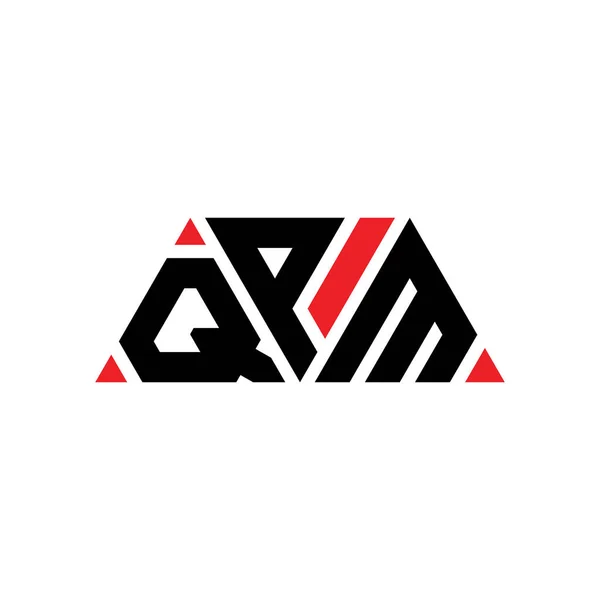 Design Logotipo Letra Triângulo Qpm Com Forma Triângulo Monograma Design — Vetor de Stock