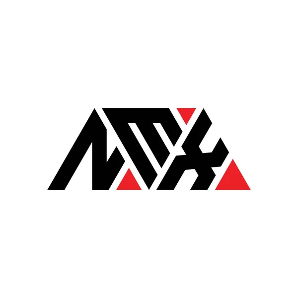 Logo Trójkąta Nmx Kształcie Trójkąta Logo Trójkąta Nmx Projekt Monogram — Wektor stockowy