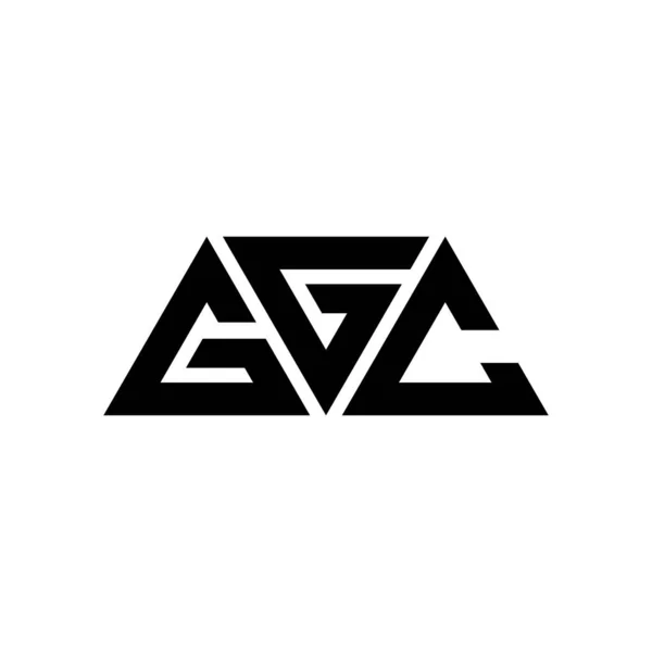 Ggc Dreieck Buchstabe Logo Design Mit Dreieck Form Ggc Dreieck — Stockvektor