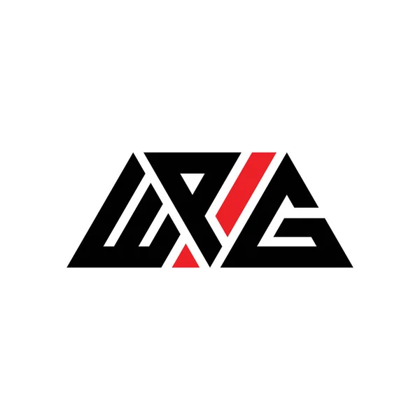 Wpg Driehoek Letter Logo Ontwerp Met Driehoek Vorm Wpg Driehoek — Stockvector