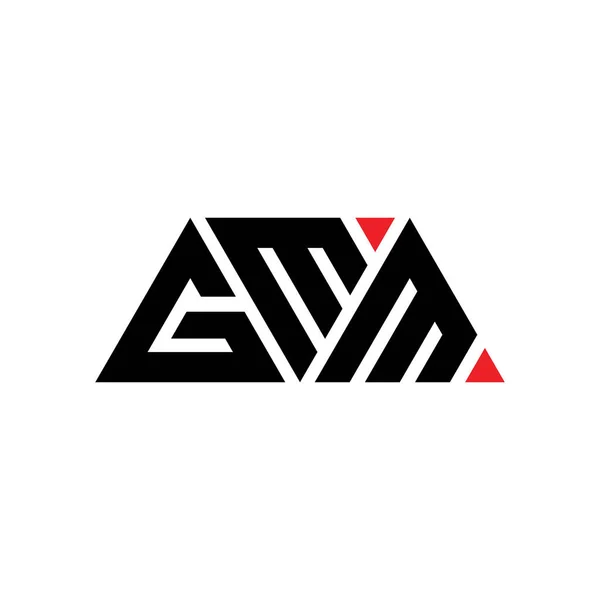Projeto Logotipo Letra Triângulo Gmm Com Forma Triângulo Monograma Projeto — Vetor de Stock
