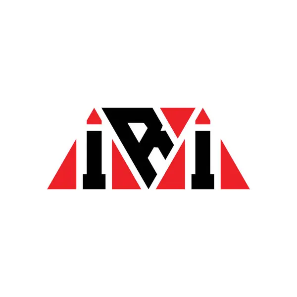 Iri Triangel Bokstav Logotyp Design Med Triangel Form Iri Triangel — Stock vektor
