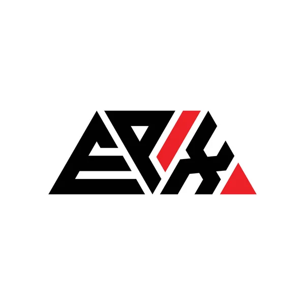 Epx Driehoekig Logo Met Driehoekige Vorm Epx Driehoekig Logo Ontwerp — Stockvector