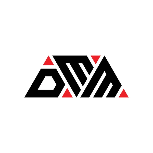 Diseño Del Logotipo Letra Del Triángulo Dmm Con Forma Triángulo — Archivo Imágenes Vectoriales