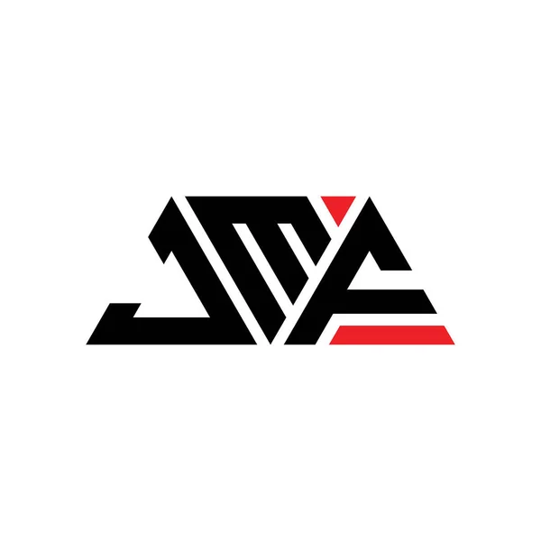 Jmf Triangle Lettre Logo Design Avec Forme Triangle Jmf Triangle — Image vectorielle