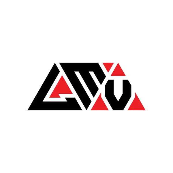 Lmv Dreieck Buchstabe Logo Design Mit Dreieck Form Lmv Dreieck — Stockvektor
