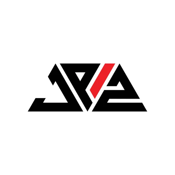 Jpz Трикутний Дизайн Логотипу Букви Формою Трикутника Монограма Дизайну Логотипу — стоковий вектор