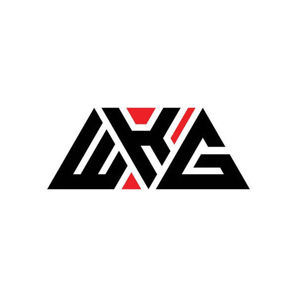 Wkg Triangle Letter Logo Design Triangle Shape Wkg Triangle Logo — Stock Vector