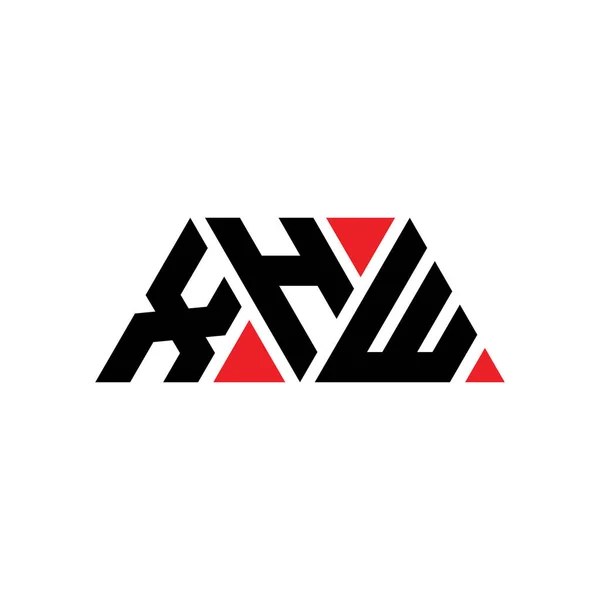 Logo Trójkąta Xhw Kształcie Trójkąta Monografia Logo Trójkąta Xhw Szablon — Wektor stockowy