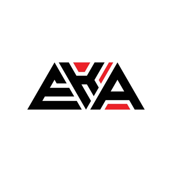 Eka Driehoekig Logo Met Driehoekige Vorm Eka Driehoekig Logo Ontwerp — Stockvector
