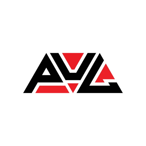 Diseño Del Logotipo Letra Triángulo Pul Con Forma Triángulo Diseño — Archivo Imágenes Vectoriales
