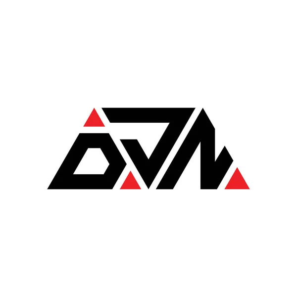 Djn Triangle Letter Logo Design Triangle Shape Djn Triangle Logo — Stock Vector