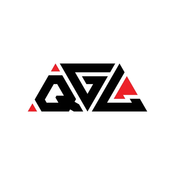 Qgl Triangolo Lettera Logo Design Con Forma Triangolare Monogramma Progettazione — Vettoriale Stock
