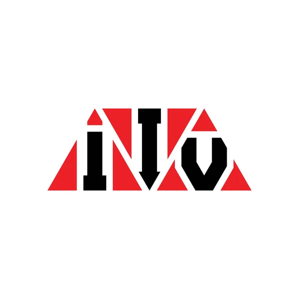 Diseño Del Logotipo Letra Del Triángulo Iiv Con Forma Triángulo — Vector de stock