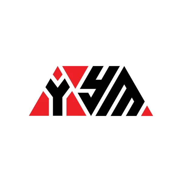 Návrh Trojúhelníkového Písmene Yym Trojúhelníkovým Tvarem Yym Trojúhelník Logo Design — Stockový vektor