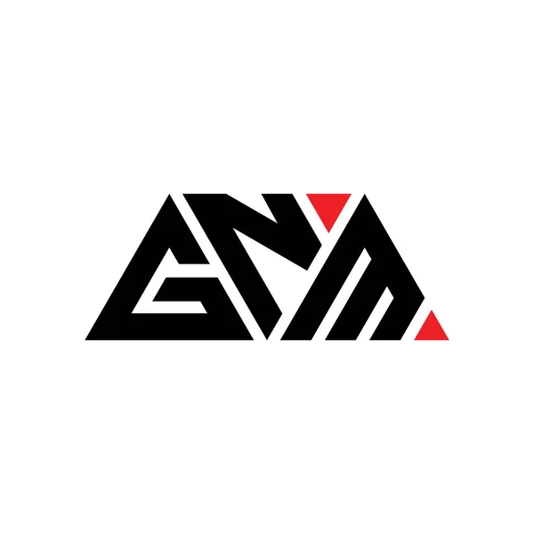 Diseño Logotipo Letra Triángulo Gnm Con Forma Triángulo Diseño Del — Archivo Imágenes Vectoriales