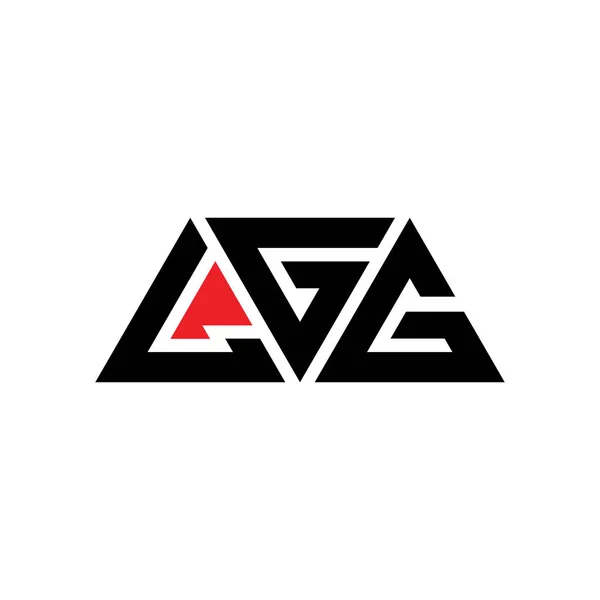 Lgg Driehoekige Letter Logo Ontwerp Met Driehoekige Vorm Lgg Driehoekig — Stockvector