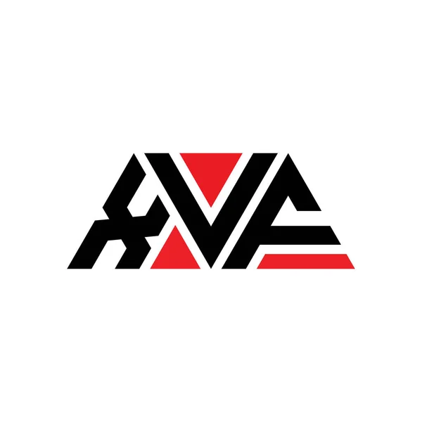 Diseño Del Logotipo Letra Triangular Xvf Con Forma Triángulo Monograma — Archivo Imágenes Vectoriales