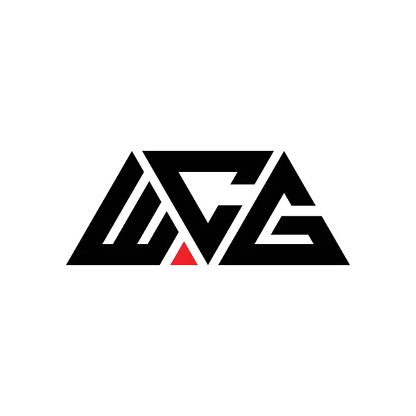 Wcg Driehoek Letter Logo Ontwerp Met Driehoek Vorm Wcg Driehoekig — Stockvector