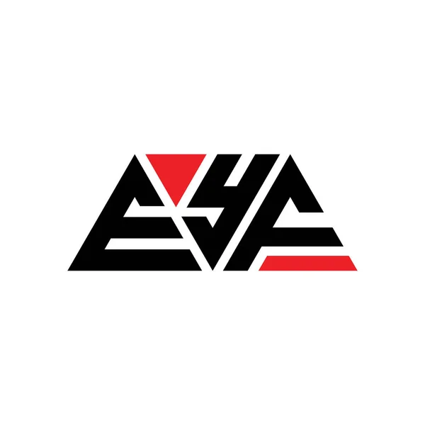 Eyf Dreieck Buchstabe Logo Design Mit Dreieck Form Namenszug Des — Stockvektor