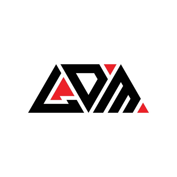 Ldm Dreieck Buchstabe Logo Design Mit Dreieck Form Ldm Dreieck — Stockvektor