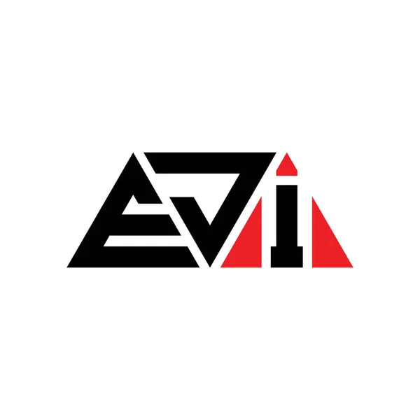 Eji Triangle Letter Logo Design Triangle Shape Eji Triangle Logo — Stock Vector