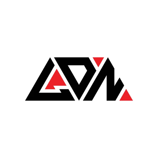 Ldn Dreieck Buchstabe Logo Design Mit Dreieck Form Ldn Dreieck — Stockvektor