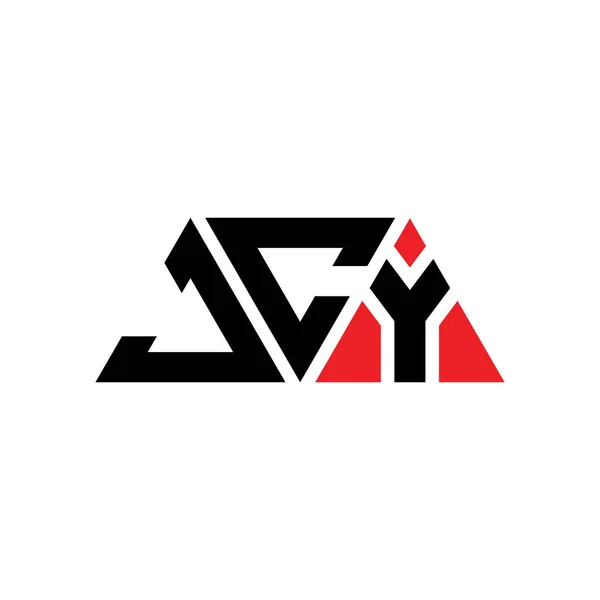 Jcy Triangle Lettre Logo Design Avec Forme Triangle Jcy Triangle — Image vectorielle