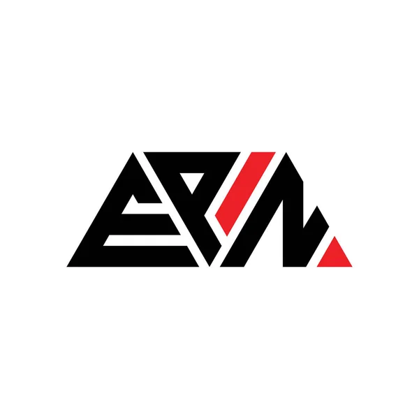 Epn Dreieck Buchstabe Logo Design Mit Dreieck Form Epn Dreieck — Stockvektor