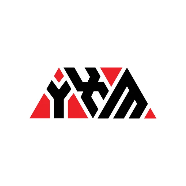 Design Logotipo Letra Triângulo Yxm Com Forma Triângulo Monograma Projeto — Vetor de Stock