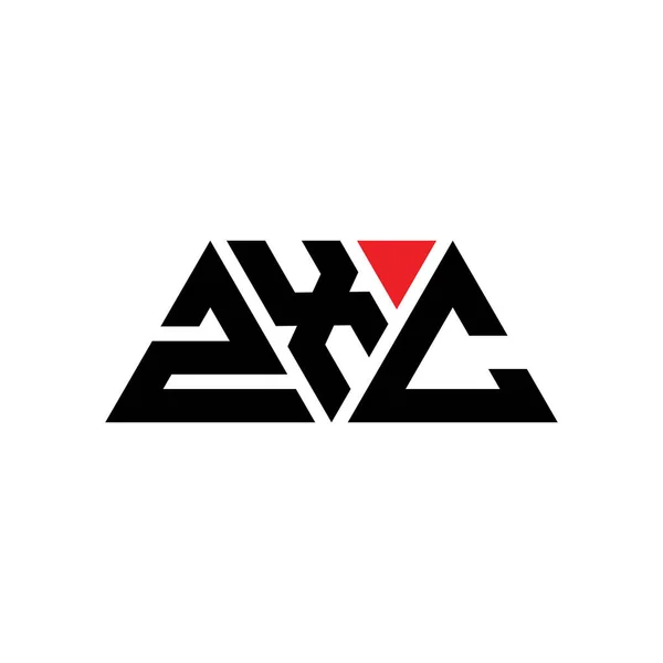 三角形の形をしたZxc三角形の文字ロゴデザイン Zxc三角形のロゴデザインモノグラム Zxc三角形ベクトルのロゴテンプレート Zxc三角形のロゴシンプル エレガントで豪華なロゴ Zxc — ストックベクタ